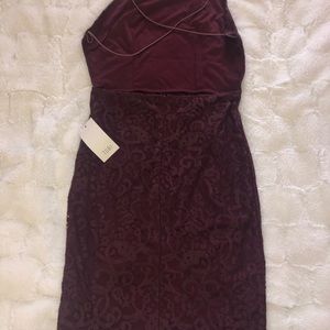 tobi maroon lace tight dress!